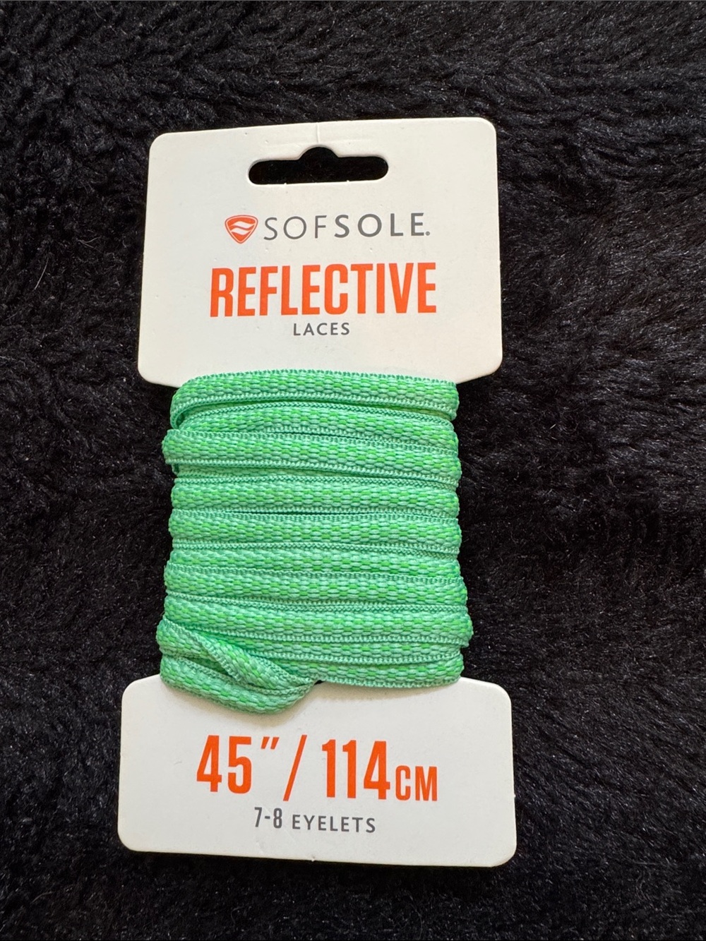 New Sofsole Reflective Laces 45” 7-8 eyelets Run Runners Walk Walkers Night